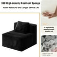 thumbnail image 4 of LiviNest Compact Modular Sofa Chair: 0.8㎡ Space-Saving Single Seat - 35D High-Density Foam for Apartment Living Room & Bedroom Reading Nook - Soft Corduroy Fabric, 4 of 4