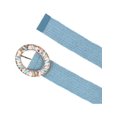 thumbnail image 2 of CTM One Size Raffia Stretch Belt with SeaShell Buckle (Women), 2 of 3