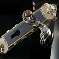 thumbnail image 5 of Fichiouy Lever Door Locks Antique Entry Door Lever Lock Mortise Zinc Alloy Handle, 5 of 7