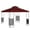 Burgundy, variant on LELINTA Replacement Canopy Top - Roof Double Tiered Outdoor BBQ Roof Cover Grill Shelter Only Fit Waterproof and UV Protection - Patio Gazebo Brown for Backyard, Outdoor, Patio and Lawn