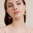 thumbnail image 2 of CFIOZYOS 14k Gold Plated Lightweight Pearl Earrings,Trendy Jewelry,Teardrop Hoop Earrings for Women,Pearl Drop Earrings,Elegant Jewelry for Gifts, 2 of 6