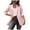 Pink, variant on Blazers for Women 2025 Open Front Long Sleeve Work Office Jackets Solid Long Blazer Suit Button Lightweight Top Khaki, 3XL