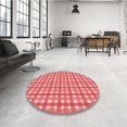 thumbnail image 4 of Ahgly Company Machine Washable Indoor Square Transitional Light Coral Pink Area Rugs, 8' Square, 4 of 7