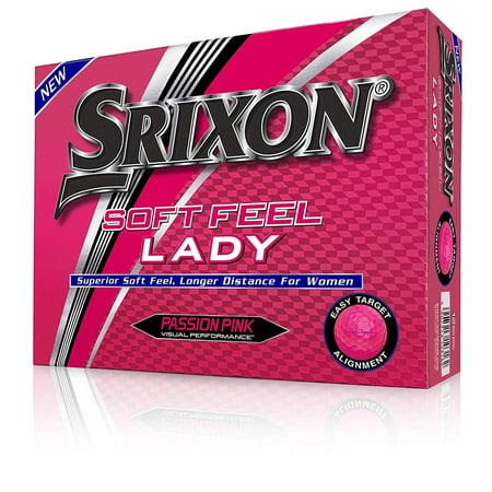 Srixon Soft Feel Lady Golf Balls, Pink, 12 Pack