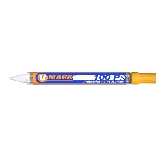U-Mark 100P Fine Line Paint Marker, Yellow