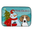 thumbnail image 1 of Carolines Treasures BB1859DDM Snowman With Beagle Dish Drying Mat, 1 of 4