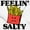 White, variant on Funny Feelin Salty Fries Food Pun Unisex Fleece Graphic Zip Up Hoodie Brisco Brands 5X