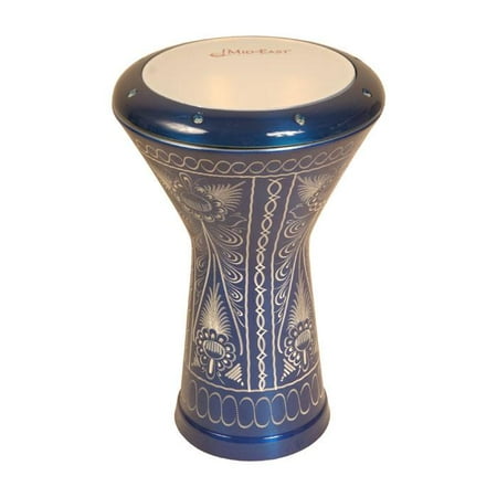 - Aluminum Doumbek, Traditional Motif Blue