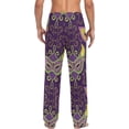 thumbnail image 2 of GZHJMY Mardi Gras Pajama Pants for Men, Lounge Pants Lightweight Men Pajama Bottoms with Drawstring Pockets, Christmas New Year Birthday Gifts, Large, 2 of 6