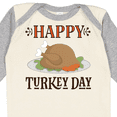 thumbnail image 4 of Inktastic Thanksgiving Happy Turkey Day Boys or Girls Long Sleeve Baby Bodysuit, 4 of 5