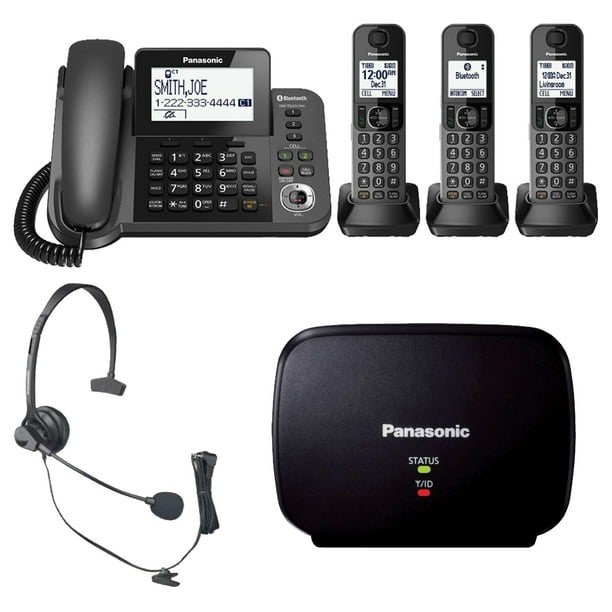 Panasonic Dect 6 0 Expandable Phone 3 Handset Tg433sk Cordless Phone Phone Phone Speaker