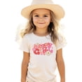 thumbnail image 2 of Birthday Girl Groovy Daisies Shirt for All-Ages Birthday Outfit for Baby and Toddler Youth Girls Natural Shirt Youth Medium, 2 of 5