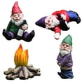 thumbnail image 5 of Enanos De Resina, Accesorios De Jardín, Decoraciones Para Casa De Muñecas, Jardín, Diseño Interesante, Mini Gnomo Borracho De Resina Yuarrent HA042795-04, 5 of 5