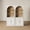 White, variant on CHIC HOUSE 76.5" Tall Storage Cabinets Set of 2 with Hutch, Kitchen Pantry Cabinets with Doors & Shelves, Arch Bookcase for Home Office, Living Room, Walnut
