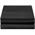 thumbnail image 2 of 600 Thread Count 3 Piece Flat Sheet ( 1 Flat Sheet + 2- Pillow cover ) 100% Egyptian Cotton Color Black Solid Size Full, 2 of 5