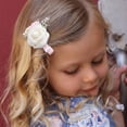 thumbnail image 3 of Hair Clips Cherrboll Set de 3 lazos florales para bebés y niñas, 3 of 7