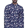 thumbnail image 4 of Atasi Long Sleeve Kurta Printed Button Down Asymmetric Designer Kurta For Boys, 4 of 5