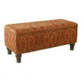 thumbnail image 2 of HomePop Storage Bench, Red, 2 of 14