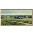 thumbnail image 3 of Drsoum Large 20x40in Natural Framed Vintage Landscape Wall Art Rustic Countryside Meadow Farmhouse Decor Retro Grassland Painting for Bedroom Living room Bedroom, 3 of 6