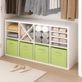 thumbnail image 6 of PinkSheep Collapsible Fabric Cube Storage Bins, Foldable Storage Cubes Organizer Bins Basket(13" x 13"), Green, 6 Pack, 6 of 7