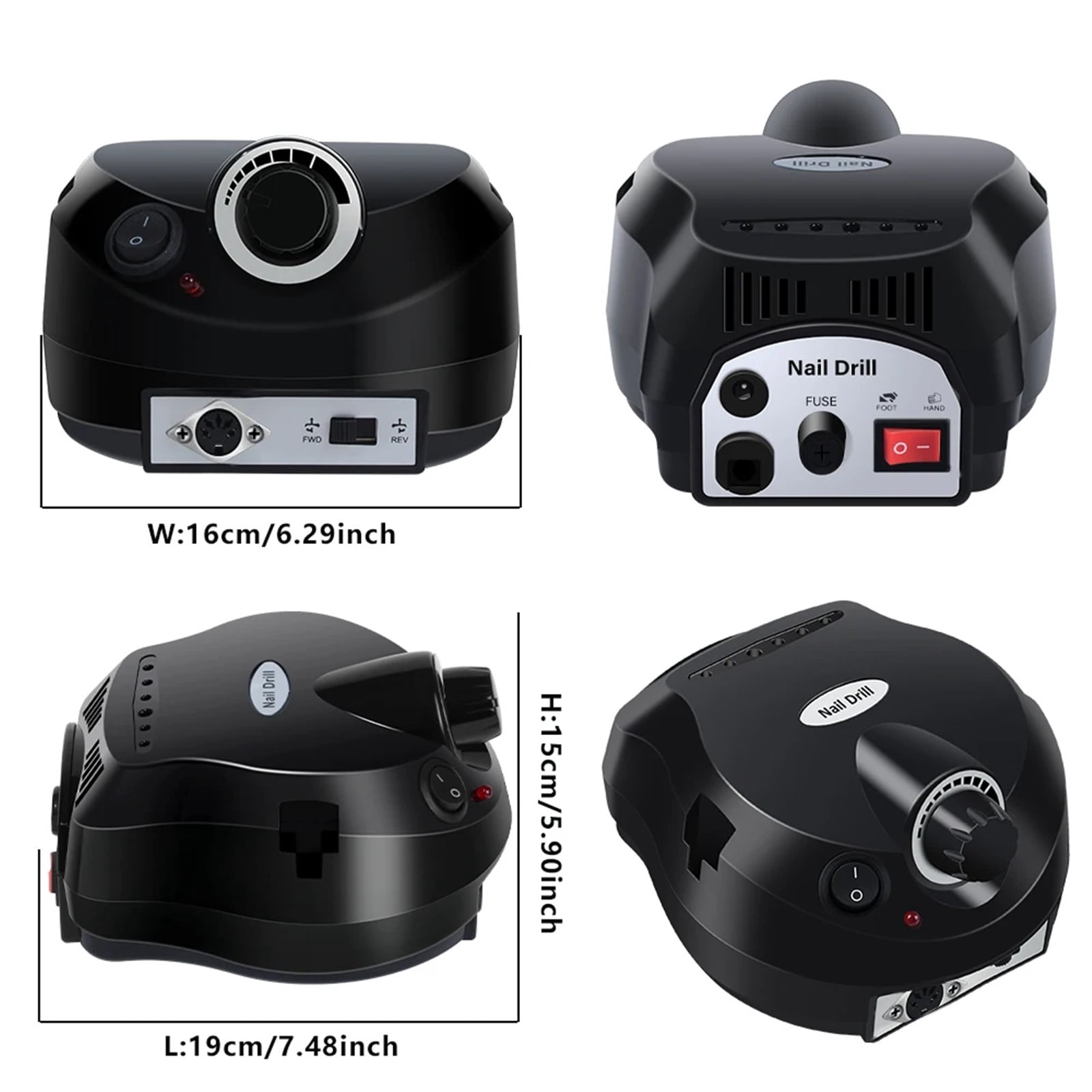 Electric Nail Sander Pedicure Manicure Tools Professional Nail Drill Machine Low Noise Cutters Nail File Kit