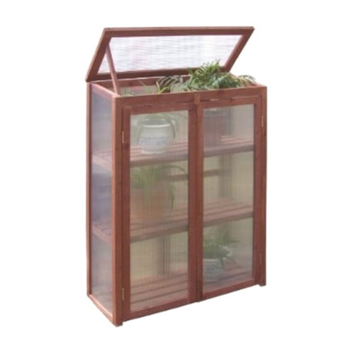 Leisure Season Mini Greenhouse, Medium Brown by Tradeworks Group LTD
