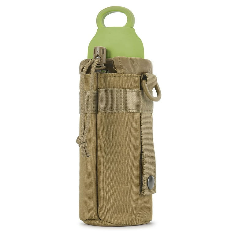  Molle Water Bottle Holder, Tactical Water Bottle Pouches for  Backpack with D-Ring Hook (Army Green) : Sports & Outdoors
