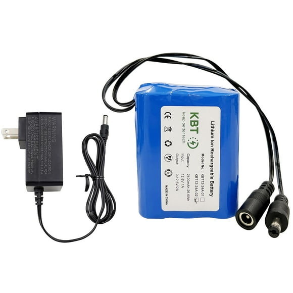 Batería KBT 12V 2400mAh Li-ion con cargador DC5521