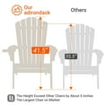 thumbnail image 2 of INQBRANDS Polystyrene Adirondack Chair Brown, 2 of 5