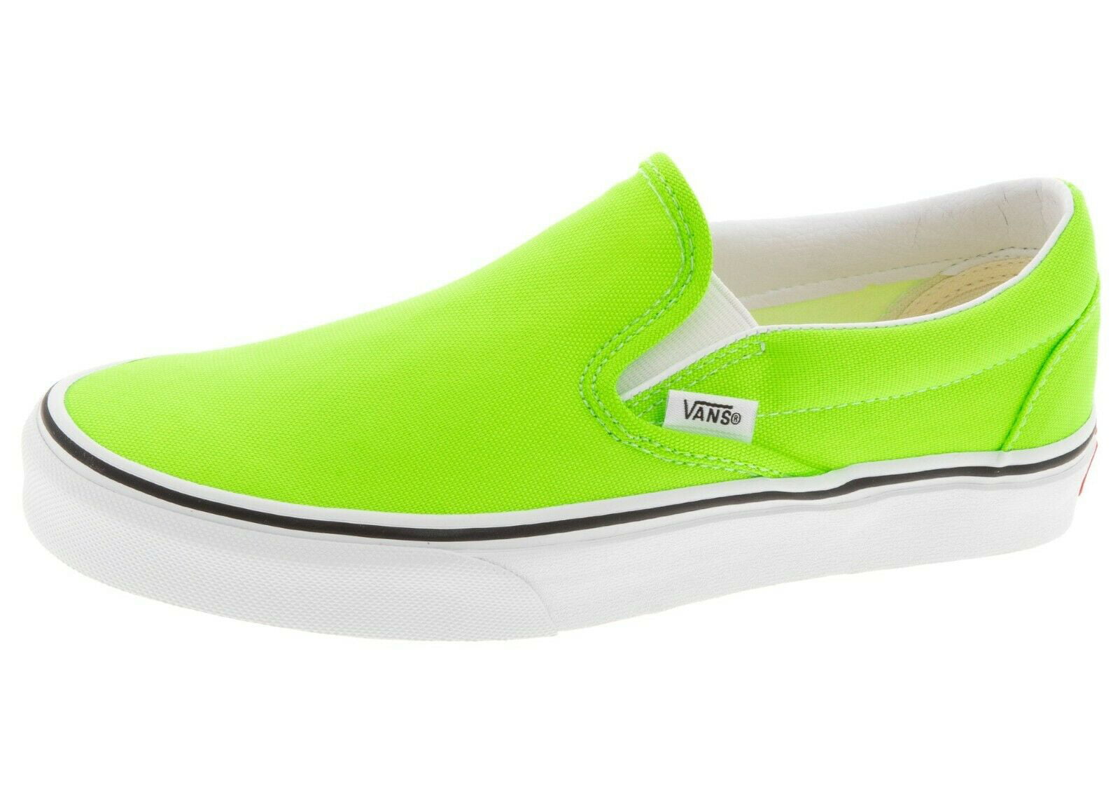 Vans Classic Slip On Neon Green Gecko 