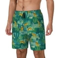 thumbnail image 2 of Daiia Jungle Leopard Mens Swim Trunks Swim Shorts Quick Dry Swim Shorts with Mesh Lining Pockets-X-Large, 2 of 9