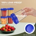 thumbnail image 3 of EcoNesxp oz salad dressing container 4 oz salad dressing container stackable plastic sauce container reusable 10 pack, 3 of 5