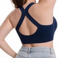 thumbnail image 6 of Mifsaly Plus Size Front Closure Bra for Women Wireless Sports Bralette with Zipper Wide Straps Full Coverage Support Comfort Bras Workout Underwear, 6 of 6