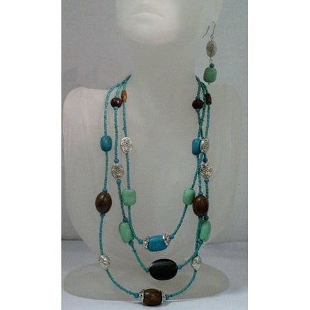Red Water Designs Fishhook with Beads Earrings