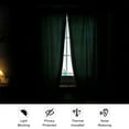 thumbnail image 6 of SMILETIME Emerald Green Velvet Curtains with Rod Pocket Thermal Insulated Soft Privacy Room Darkening Velvet Drapes for Bedroom and Living Room, Set of 2 Panels, 52 x 84 Inches Long, 6 of 7