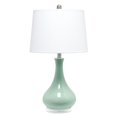 thumbnail image 1 of Elegant Designs LT3312-AQU Ceramic Tear Drop Shaped Table Lamp, Aqua, 1 of 6