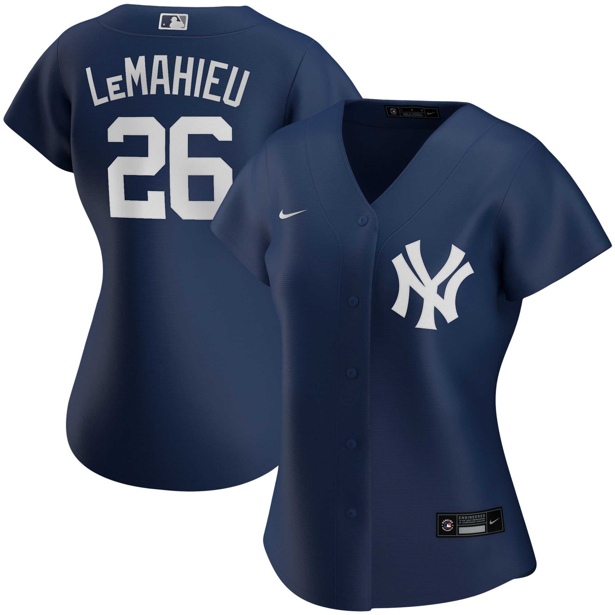 DJ LeMahieu New York Yankees Nike Women's Alternate Replica Player Jersey - Navy ...