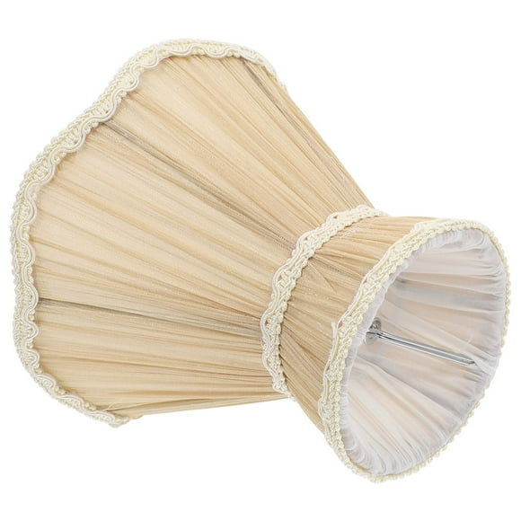 LEEYNEERClip Bulb Lampshade Vintage Decor Ceiling Light Cover Lampshade Decor Table Lamp Shade Shift Knob Cloth Art Lampshade