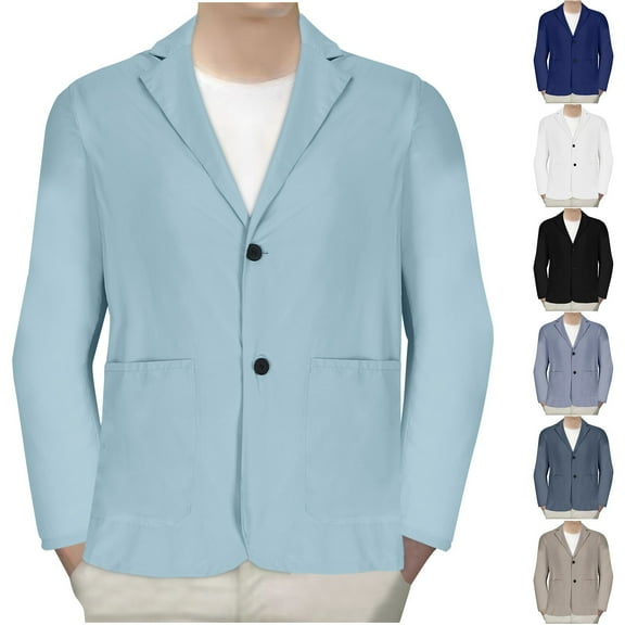 Hinvhai Men's Cardigan Sweater Shawl Collar Button Down Knit Blazer Jacket Knitwear White 10(XL)