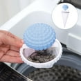 thumbnail image 1 of 1PC Sink Drain Filter Cover Floating Hair Filtering Mesh Removal Reusable Washing Machine Hair Filter Cleaning Mesh Bag Upgraded Pet Hair Remover 3PCS Floating Hair Filtering Mesh Removal Blue, 1 of 5