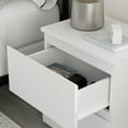 thumbnail image 4 of Bedside Table with 2 Drawers Side End Table Sofa Table for Living Room Bedroom White, 4 of 7