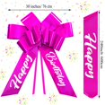 thumbnail image 3 of Arco para coche Datanly, 76 cm, grande, impermeable, de vinilo, color rojo rosa, 3 of 7