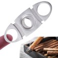 thumbnail image 2 of Batería de Cocina Cortador de cigarros Guillotina Acero inoxidable Hojas dobles Tijeras para cigarros Regalo Tmvgtek Libre de BPA, 2 of 9
