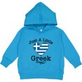 thumbnail image 2 of Inktastic Just a Little Greek Heritage Toddler Hoodie, 2 of 4
