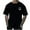 Black, variant on WREESH Halloween T-Shirts Summer Fashion Casual Men's Round Neck Printed T-Shirt Top Black
