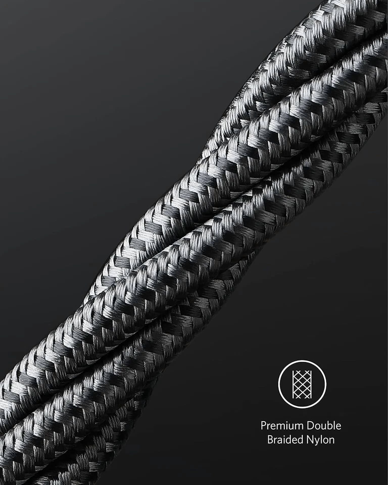 CIRCLE- Anker Usb C To C Cable, Type C 60W Fast Charging Cable (1Ft, 1Ft, Black