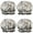 Cute Pitbull Terriers-1, variant on Shower Caps,German Shorthaired Pointer Waterproof Shower Cap for Women 4 Pieces,Double Reusable Hair Cover for Shower PEVA Elastic Stretch Hem