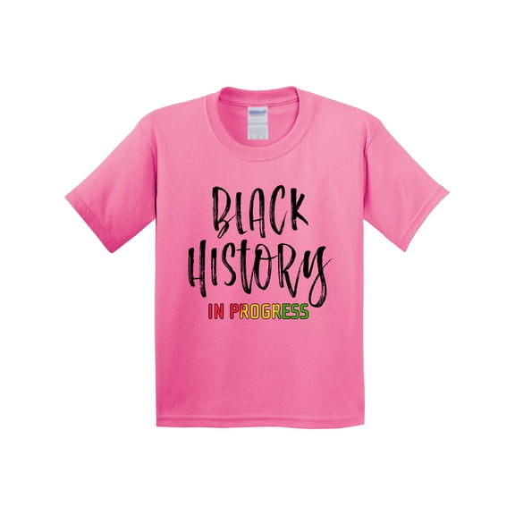 Inktastic Black History in Progress Youth T-Shirt