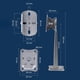 thumbnail image 3 of Mast Mount Bracket Stainless Steel Bracket Indoor Use Outdoor Use Anti-rust Performance Firm Wall Installation, 3 of 7