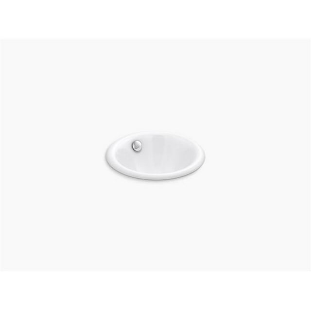 Kohler K-20211-0 Évier de Salle de Bain Ronde & Encastrée&44; Blanc